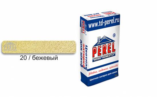 Затирка для швов PEREL RL 5420 бежевая зимняя, 25 кг