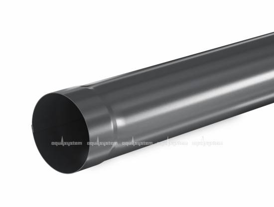 Труба водосточная AQUASYSTEM  Матовый темно-серый RR23 D 90 мм, L 1 м